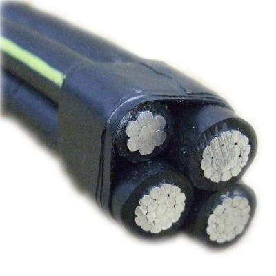 China ABC triple telegrafía el cable de aluminio de los gastos indirectos del aislamiento de XLPE/PE en venta