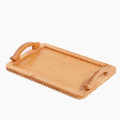 China Hote Sale Disposable Bamboo Serving Set With Wooden Handles Interlocking Trays For Kitchen for sale