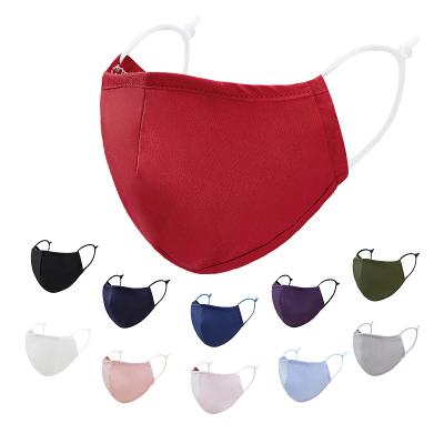 China Anti-dust-fog-haze-wind custom organic cotton women shape style red color reusable cotton facemask with filter for wholesale for sale