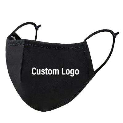 China Anti-dust-fog-haze-wind Wholesale Custom Cheap Price Skin Care Cloth 4 Ply Black Cotton Facemasks Reusable For Adult for sale