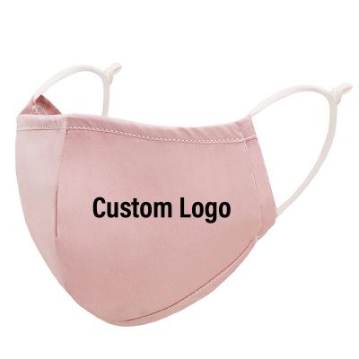 China Best Quality SSS Cloth Anti-dust-fog-haze-wind Organic 2 Layers Cotton Customization Beautiful Pink Face Logo Mask Gift To Girls Lady for sale