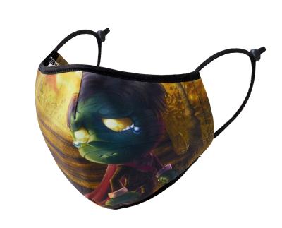 China Anti-dust-fog-haze-wind LOL Custom Fashion Crying Amumu Full Pattern Reusable Clothing Face Mask For Halloween for sale