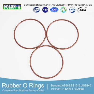 China Tensile Strength 30A Durometer Rubber O Rings Good Flexibility for sale