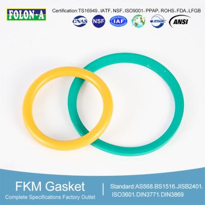 Chine Color Coded FKM O Rings Oil Resistant And UV Protected Complying With AS568 BS1516 Standards à vendre