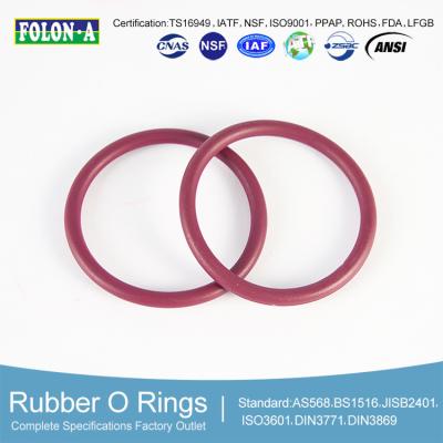 China Zwarte hoogtemperatuur rubber O-ringen / Epdm-dichtingsringen voor auto remvloeistofweerstand Te koop