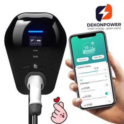 Chine Level 2 OCPP 1.6J full function CE certified 7kW Smart Home EV Charger Type2 connector with 5 meters cable WIFI and 4G à vendre