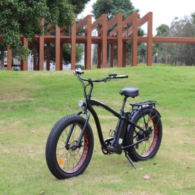 China Aluminum alloy 48v 350w 500w 750w vintage fat tire electric bike for sale with lithium battery for sale