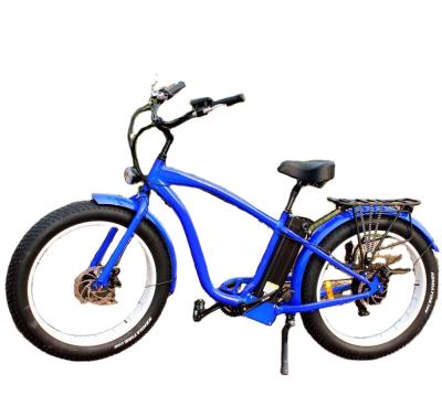 China New Design 48V 750W 1000W Aluminum Alloy Fast Electric Bike Fat Tire Beach Cruiser For Adults for sale