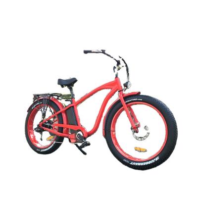 China Aluminum alloy 26 inch wheel 500w 750w long range fat tire electric bike with disc brake for sale for sale