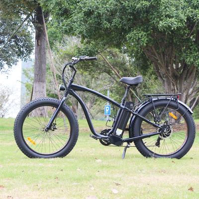 China 48V 500W 750W electric beach cruiser bike for american ebike beach bike 26*4.0 for sale