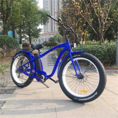 China 2020 Fat Tire 48v 500w Vintage Girl Beach Cruiser Electric Bike 26*4.0 for sale