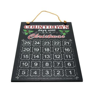 China Eco-friendly Party supplier Christmas Advent Calendar Countdown XMAS Wall hanging  decor Merry Christmas for sale