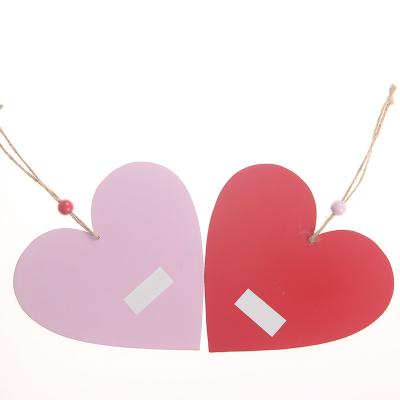 China China Wholesale Valentine's Day  Wooden heart-shaped hanging pendants wedding anniversary themed party ornaments for sale