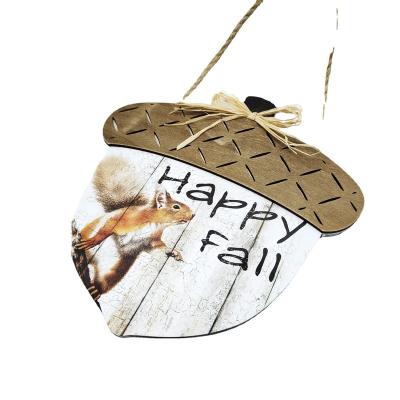 China Contemporary Custom  Autumn Themed Decor for Front Door Thanksgiving Harvest  Fall Acorn Hanging ornaments for sale