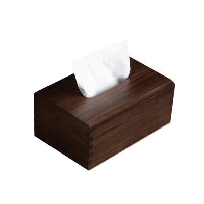 China Art Decor High quality Eco-friendly Wooden Tissue Box cover handmade decorations for room and kitchen office for sale