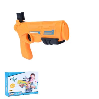 China Other Popular Model Outdoor Catapult Ejection Plastic Kids Toy Guns With Foam Airplane Glider Launcher for sale