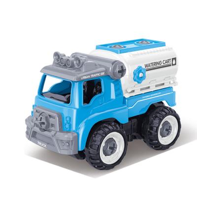 China ABS Plastic Car 3d Assembly Kit Toy Trucks Construction Vehicles Toys Kids Children Cars for sale