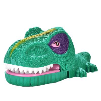 China ABS Plastic Cartoon Interactive Party Desktop Game Kids Dinosaur Mouth Teeth Bite Finger Toys for sale