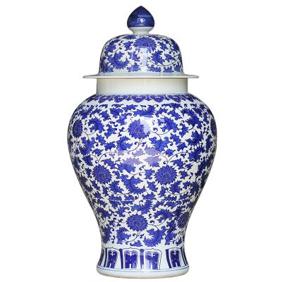 China Custom Made Modern Large Vase Home Antique Chinese Floor Flower Porcelain Decor Ceramic Vase for sale