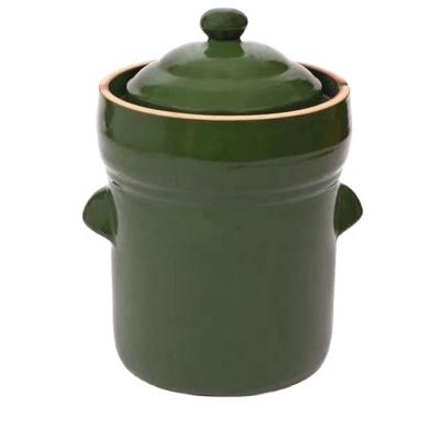 China No Garden Pickle Jar Kitchen Fermentation Jug Wholesale Chinese Ceramic Compost Bin for sale