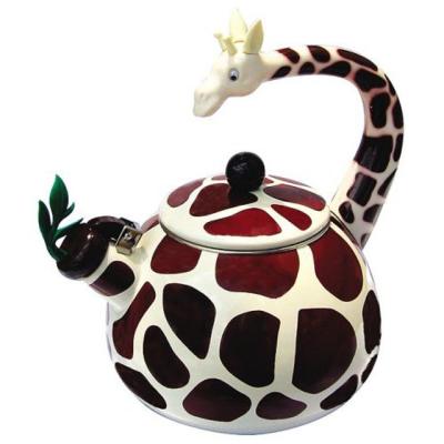 China Viable Custom Home Decor Ceramic Unique Animal Teapot Novelty Gifts Unique Giraffe Teapot for sale