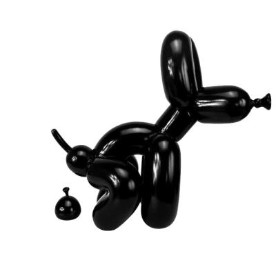 China China Wholesale Funny Resin Balloons Dog Black Resin Sculpture for sale