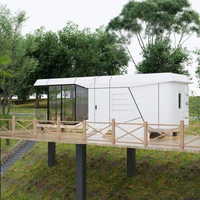 China Galvanized Steel Frame Space Capsule Mobile Home, Capsule Summer Holiday House, Space Fast Loading Space Cabin Hotel for sale