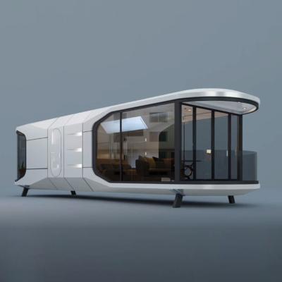 China 20FT 40FT Custom-made Modern Design Aluminum alloy Capsule Tiny House For living Prefab Houses Capsule Cabin Apple Cabin for sale