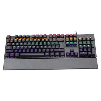 China Numpad New Design Wired Gaming Keyboard Switch RGB 104 Keys Brown Black Type-C Mechanical Keyboard Switch for sale