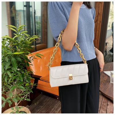 China 2021 fashion wholesale leather clutch purses and handbags hand purse chain women's little girls handbag fashion tote bag for sale