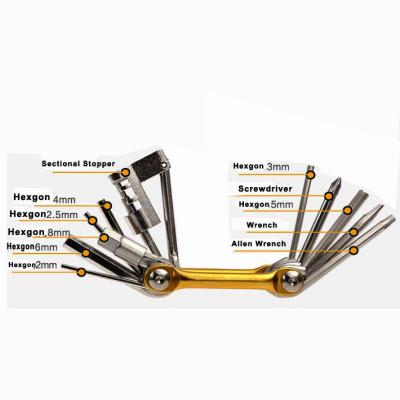 China Multi Tool Free Sample 11 In Function Metal Instruments 1 Other Hand Bike Repair Tools for sale