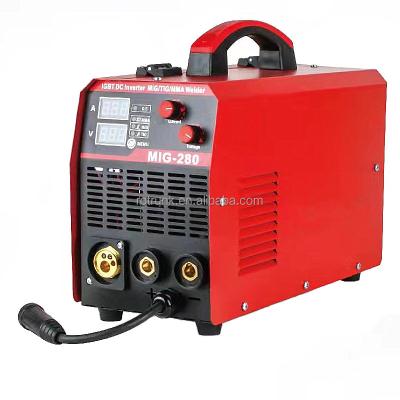 China 4 In1 220V IGBT Inverter ARC Welders MIG Welding Machine MIG-280 for Carbon and Stainless for sale