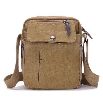 China 2018 Fashionable Leisure Small Canvas Single Shoulder Travel Bag For Men for sale