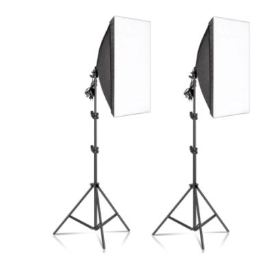 China high quality photo studio lighting kit 132W 2pcs bulb +2pcs 2m tripod+bag 50*70 for sale