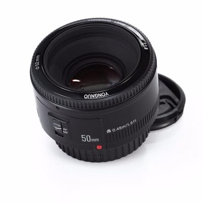 China YONGNUO 1H8 50 MM F1.8 Lens 50 Aperture E-F / Large Fixed Focus Lens YN50mm For Canon 52.0*68.0mm for sale