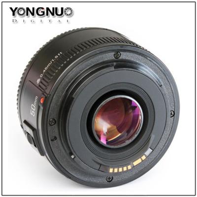 China Best quality yongnuo big lens yn50mm f/1.8 lens af yn 50mm for Nikon DSLR camera 52.0*68.0mm for sale