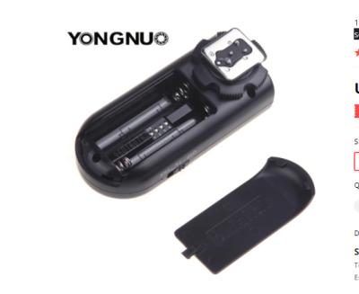 China Yongnuo RF-603 II N3, RF603 II rf 603 flash boot II 2 transceivers for NIK D600 D90 D5000 D5100 D3100 D3200 D7000 RF-603 II for sale