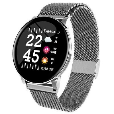 China Heart Rate Reminder Sports Smart Touch Screen Dropshipping W8 Stainless Steel Watch Band BT 4.0 Pedometer Bracelet for sale