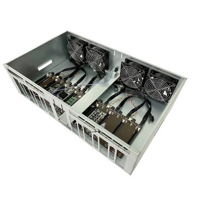 China With Fan Surma 8gpu Server Case 8 65mm Spacing GPU 3090 3080 3070 Graphics Cards Case for sale