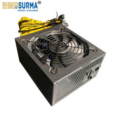 China PSU Surma Desktop Power Supply 12v 2500W 1800w 8gpu Switch Switch For CPU In Stock for sale