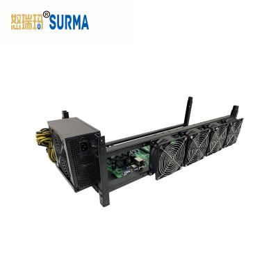 China With Fan 2022 New Hot Selling 8 Dual Layer Gpu Rig Kit Open Rack Dual Power Rig Frame Chassis for sale