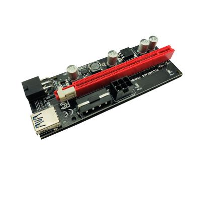 China Electronic Hardware VER 009S Plus PCI-E Riser VER 010S PCI Express 1X 4X 6X 8X 16X USB 3.0 SATA Cable To 6 Pin Connector For GPU for sale