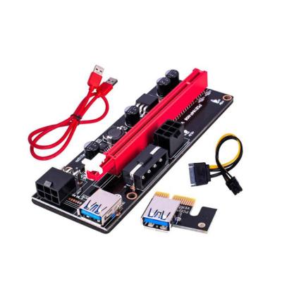 China Hardware Ver009 Hardware Ver009 Usb 3.0 PCI-e Riser Ver 009S 1X 4x 16X Express Supplement Plus GPU Card Sata 15 Pin To 6 Pin pcie Riser Cable 009 for sale