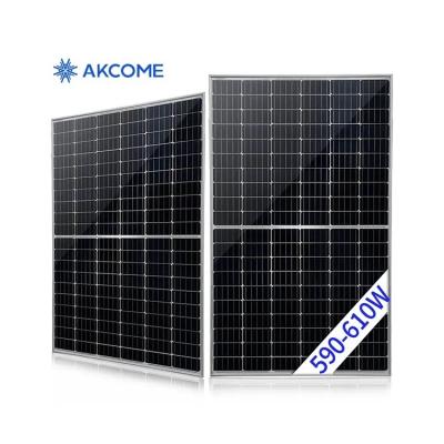 China 560W Solar Panel Full Black Light Outdoor Solar Lighting With Solar Panel Lamp Energy Efficient Solar Panels 210x105mm for sale