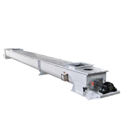 China Fire Resistant Stainless Steel Screw Conveyor Helical Feeder Conveyor With Hopper for sale