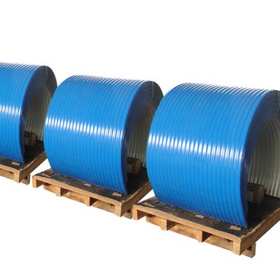 China 900mm Galvanized Steel Fiberglass Dustproof Belt Conveyor Sheets for sale