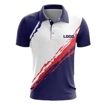 China the latest Anti-wrinkle design sublimation Polo Shirt Wholesale polo shirt design with coverall for sale