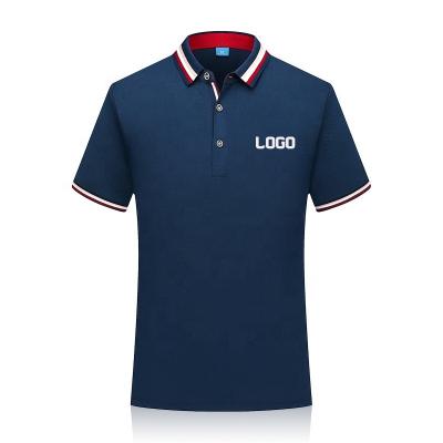 China High Quality Anti-wrinkle Work Polo Uniform White Embroidered Logo Cotton Polo Shirts for sale