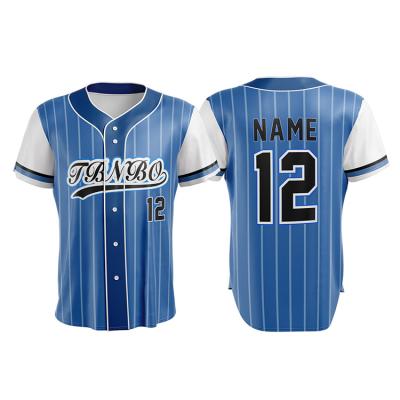 China Custom Sublimation Breathable Polyester Japanese Team Name Logo Anti-UV Button Down Baseball Tank Tops for sale