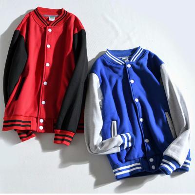 China Anti-wrinkle wholesale price custom made baseball team jackets kids baseball varsity jacket for sale